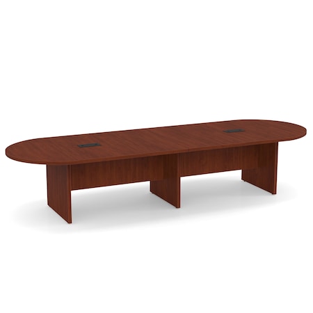 Officesource OS Conference Tables Racetrack Conference Table with Slab Base PL138CH
